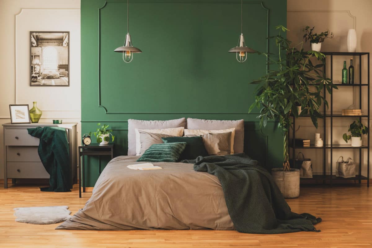 Slaapkamer verven in 2 kleuren